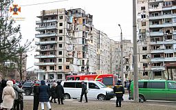 В Днепре состоялась панихида по погибшим в результате попадания российской ракеты в жилой дом