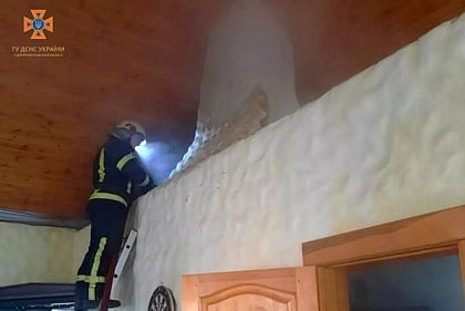 В Криворожском районе горела баня