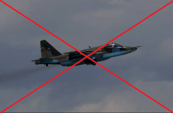 ВСУ уничтожили вражеский самолет Су-25