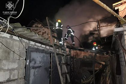 Ночью в Криворожском районе горела баня