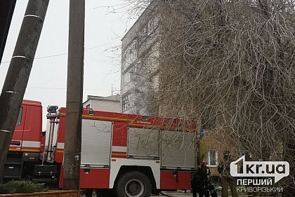В Кривом Роге на пожаре пожарные спасли мужчину
