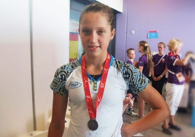 Криворожская пловчиха завоевала серебро на европейском фестивале