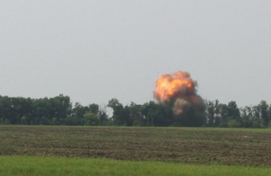 В Криворожском районе взорвали 144 боеприпаса времен ВОВ
