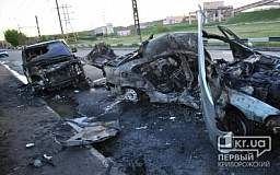 В Кривом Роге в результате ДТП сгорели «BMW» и «Range Rover» (ОБНОВЛЕНО)