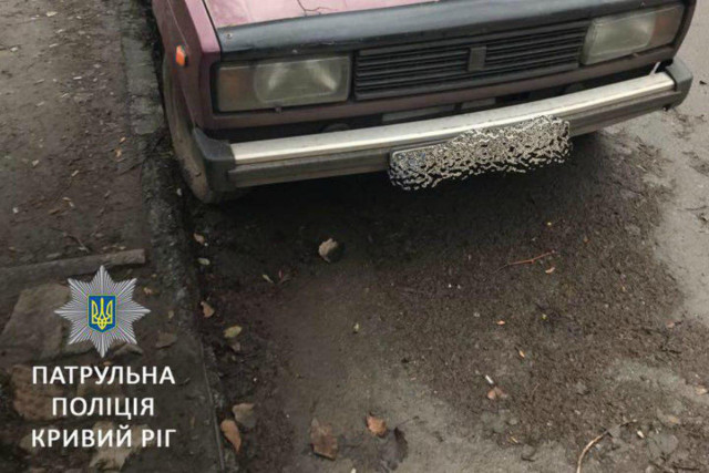 У Кривому Розі патрульні знайшли автомобіль, вкрадений на початку грудня