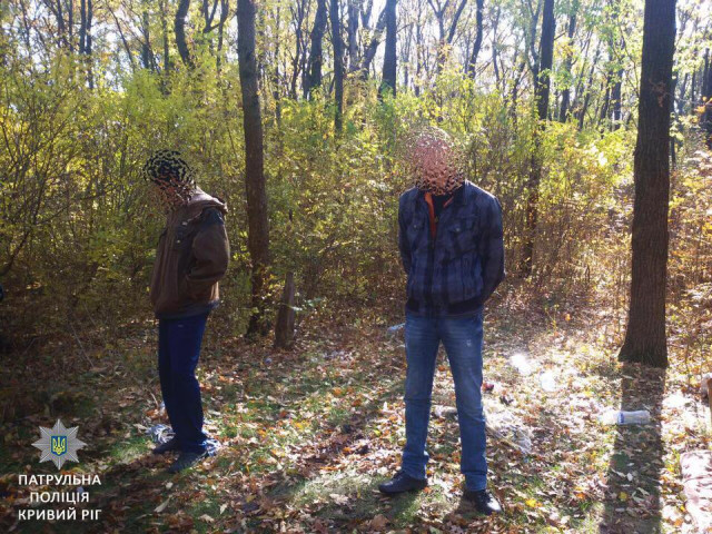 Двох чоловіків з опієм затримали у лісосмузі в Кривому Розі