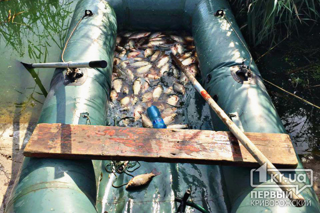 Двое в лодке, не считая рыбы: в Кривом Роге задержали браконьеров