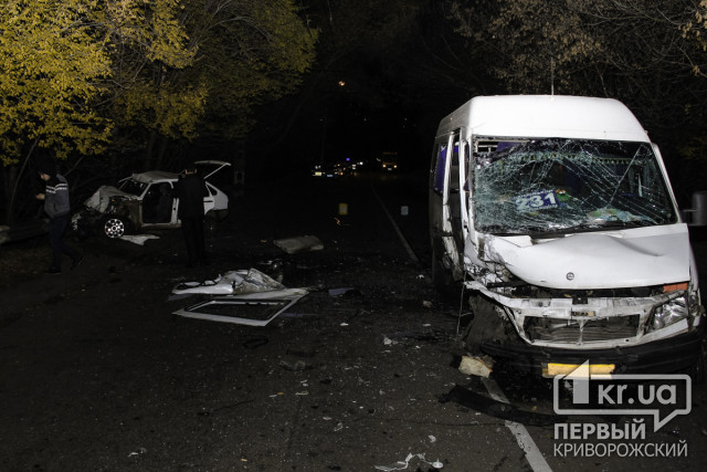 Девять пострадавших в ДТП с маршруткой в Кривом Роге
