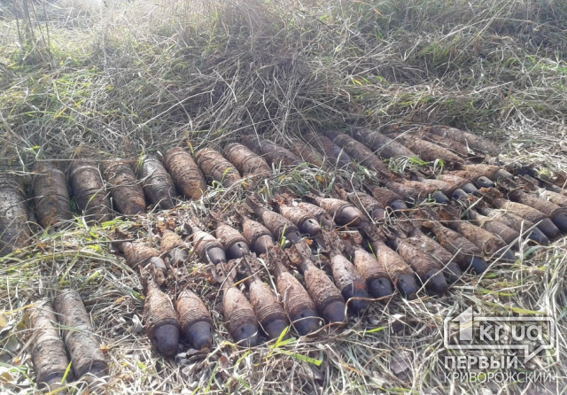 Привет из прошлого: под Кривым Рогом обнаружили 58 снарядов