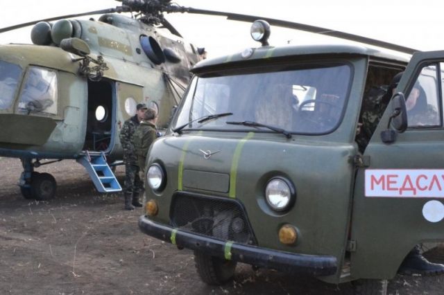 В Днепропетровск военным вертолетом доставлен раненый криворожанин из зоны АТО