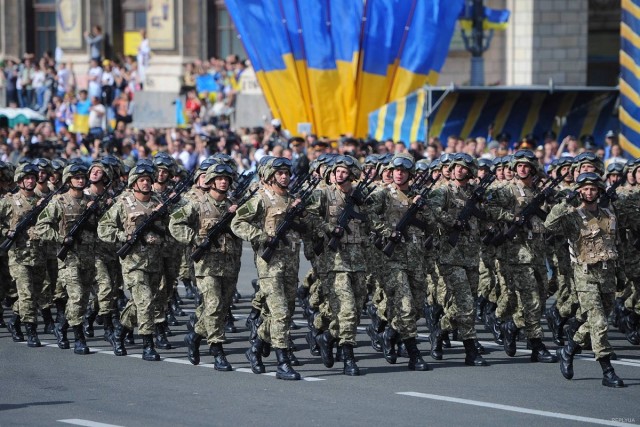 Військовий марш до Дня захисника України на Дніпропетровщині
