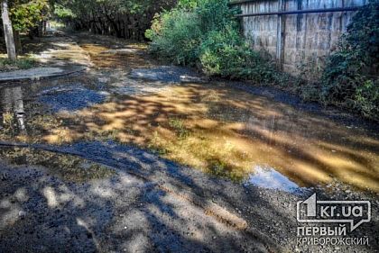 Свидетели событий: разбитая придомовая дорога в центре города