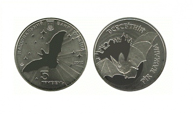 В Украине выпустили монету в честь летучей мыши
