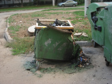 В мусорных баках Днепропетровска прозвучали взрывы