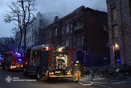 В Днепропетровской области во время пожара спасли пожилого мужчину