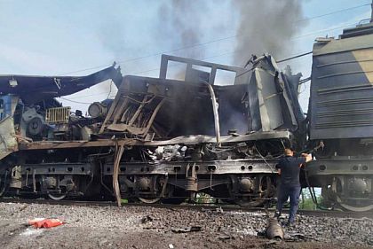 Росіяни атакували локомотив вантажного поїзда на Дніпропетровщині