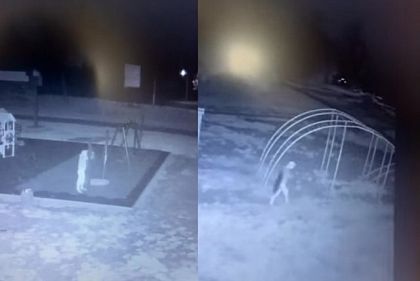 У Кривому Розі невідомий зрізав інклюзивні гойдалки: відео передали поліції