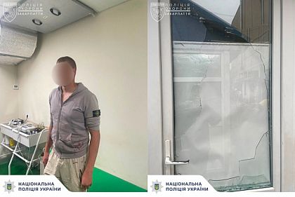 Розбив скляну вітрину: на Закарпатті затримали криворіжця при спробі вкрасти цигарки