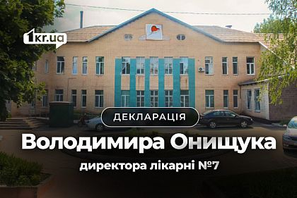 Что задекларировал руководитель больницы №7 в Кривом Роге Владимир Онищук