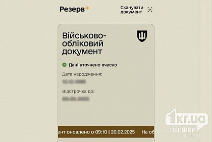 Многодетные родители Кривого Рога смогут оформить отсрочку онлайн через Резерв+