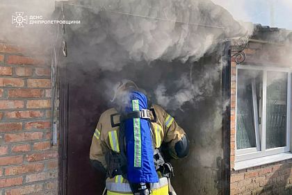 В Никопольском районе во время пожара погиб мужчина