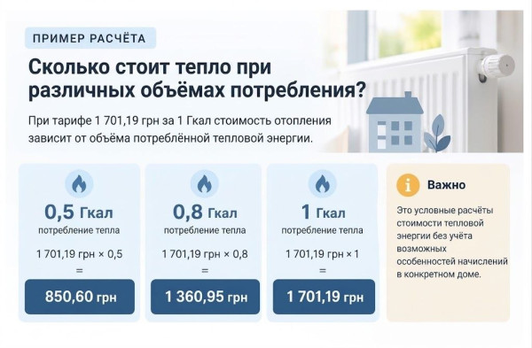 стоимость тепла