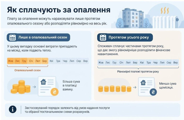 як сплачують за опалення