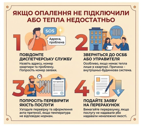 опалення не підключили