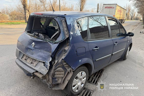 авто после столкновения с мотоциклом