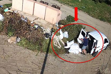 Оставлял мусор рядом с контейнерами: в Кривом Роге камеры зафиксировали нарушителя