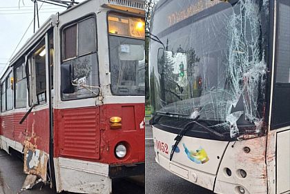 У Кривому Розі зіштовхнулися тролейбус і трамвай — рух деякого транспорту змінили