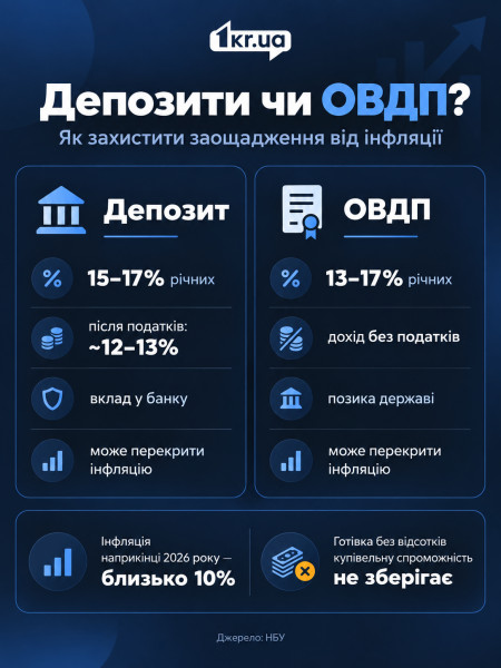 Депозит или ОВГЗ — сравнение доходности и защиты сбережений от инфляции
