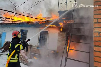 На Нікопольщині під час ліквідації пожежі рятувальники знайшли загиблу