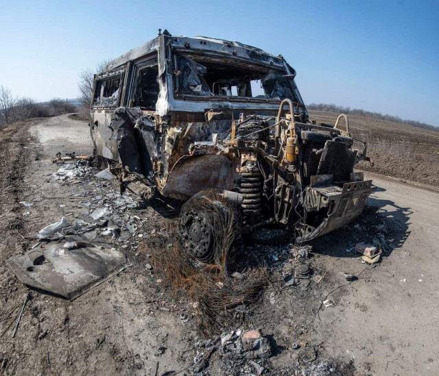 Дніпровська бригада знищила ще однин ворожий автомобіль — «Рись»