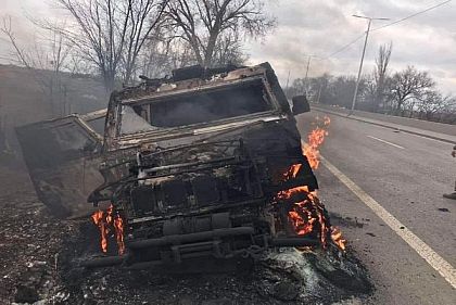 На Луганщині весь передній край всіяний тілами окупантів та підбитою технікою, — Міноборони України