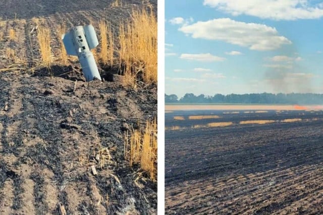 Вдень окупанти вдарили по полю зі скошеною пшеницею у Криворізькому районі