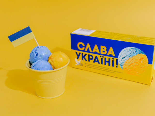 У Латвії створили морозиво «Слава Україні!»