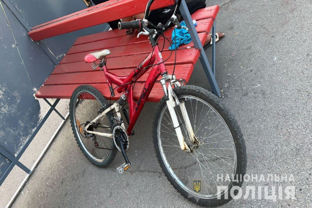 В Кривом Роге полиция задержала мужчину, который силой отобрал велосипед у местного жителя