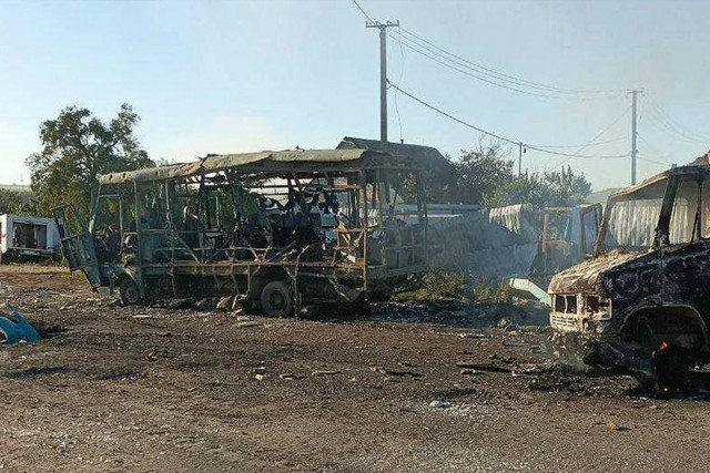 Россияне обстреляли колонну гражданских авто в Херсонской области с самолета, погибли по меньшей мере пятеро