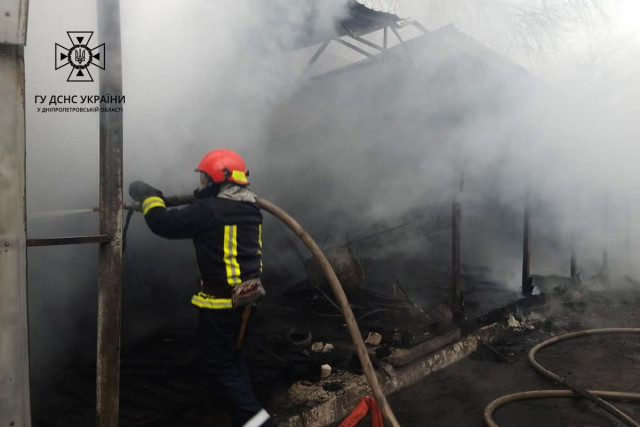 В Кривом Роге горело предприятие