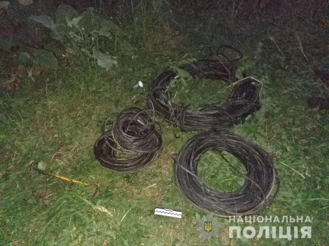 В Днепропетровской области правоохранители задержали воров кабеля