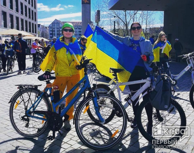 Криворожанка у Берліні взяла участь у велопробігу на підтримку України