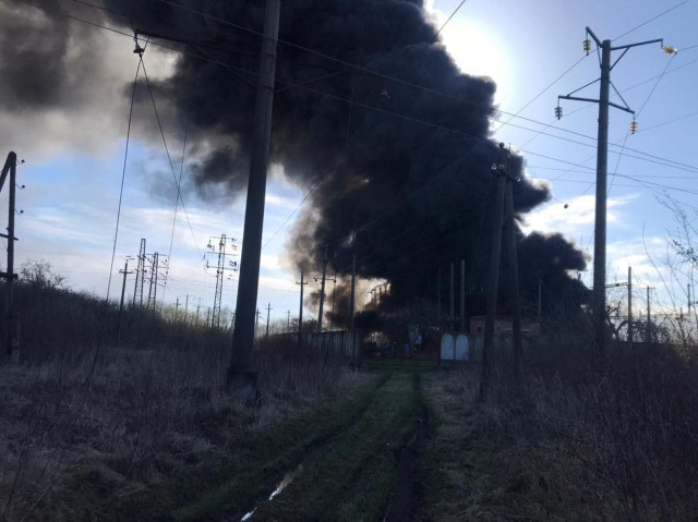 Унаслідок ракетного удару стався вибух на залізничній станції у Львівській області