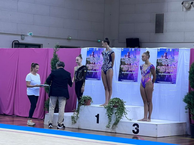 Криворожская гимнастка завоевала первое место в международном турнире по художественной гимнастике