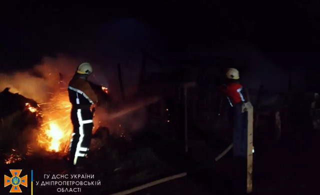 На Дніпропетровщині пожежа знищила 5 тонн урожаю