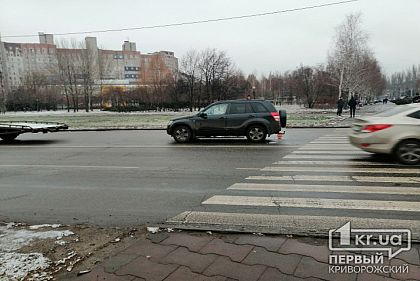В Кривом Роге недалеко от исполкома случилось ДТП