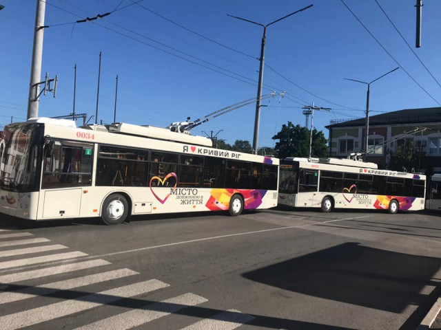 В Кривом Роге 7 новых троллейбусов будут ездить на трех маршрутах