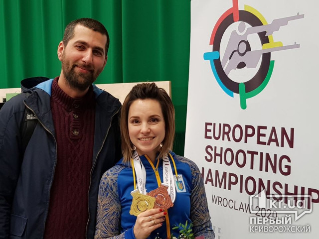 Криворожанка завоевала золото и бронзу на чемпионате Европы по стрельбе