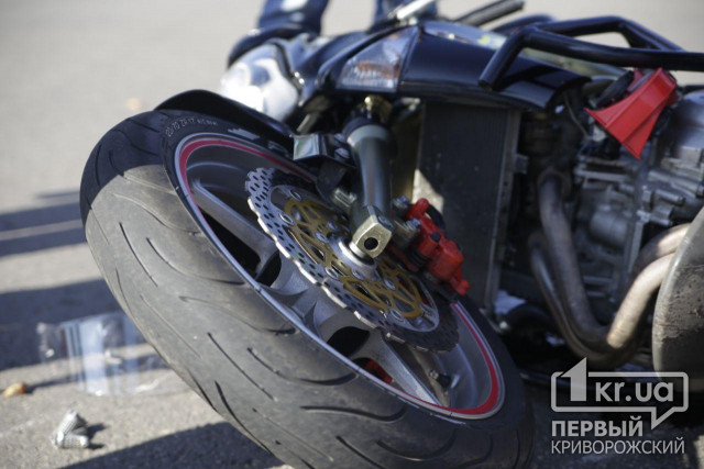 Мотоциклист пострадал в результате ДПТ в Кривом Роге
