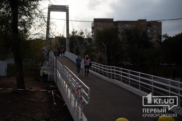 Больше 13 миллионов гривен потратили из бюджета на строительство моста в криворожском парке имени Юрия Гагарина